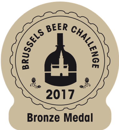 Brussels beer challenge 2017 - Bronze medal - The Brew Society Brouwerij van eigen bieren en bieren voor derden
