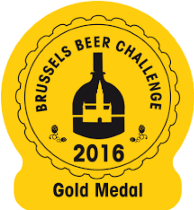 Brussels beer challenge 2016 - Gold medal - The Brew Society Brouwerij van eigen bieren en bieren voor derden