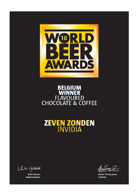 Award gewonnen door brouwerij The brew society Brouwerij van eigen bieren en bieren voor derden